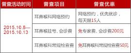 免:专家挂号费、会诊费、检查费
