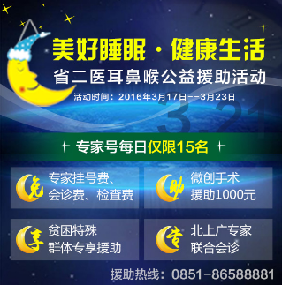 “美好睡眠·健康生活”贵州省第二人民医院耳鼻喉公益援助活动